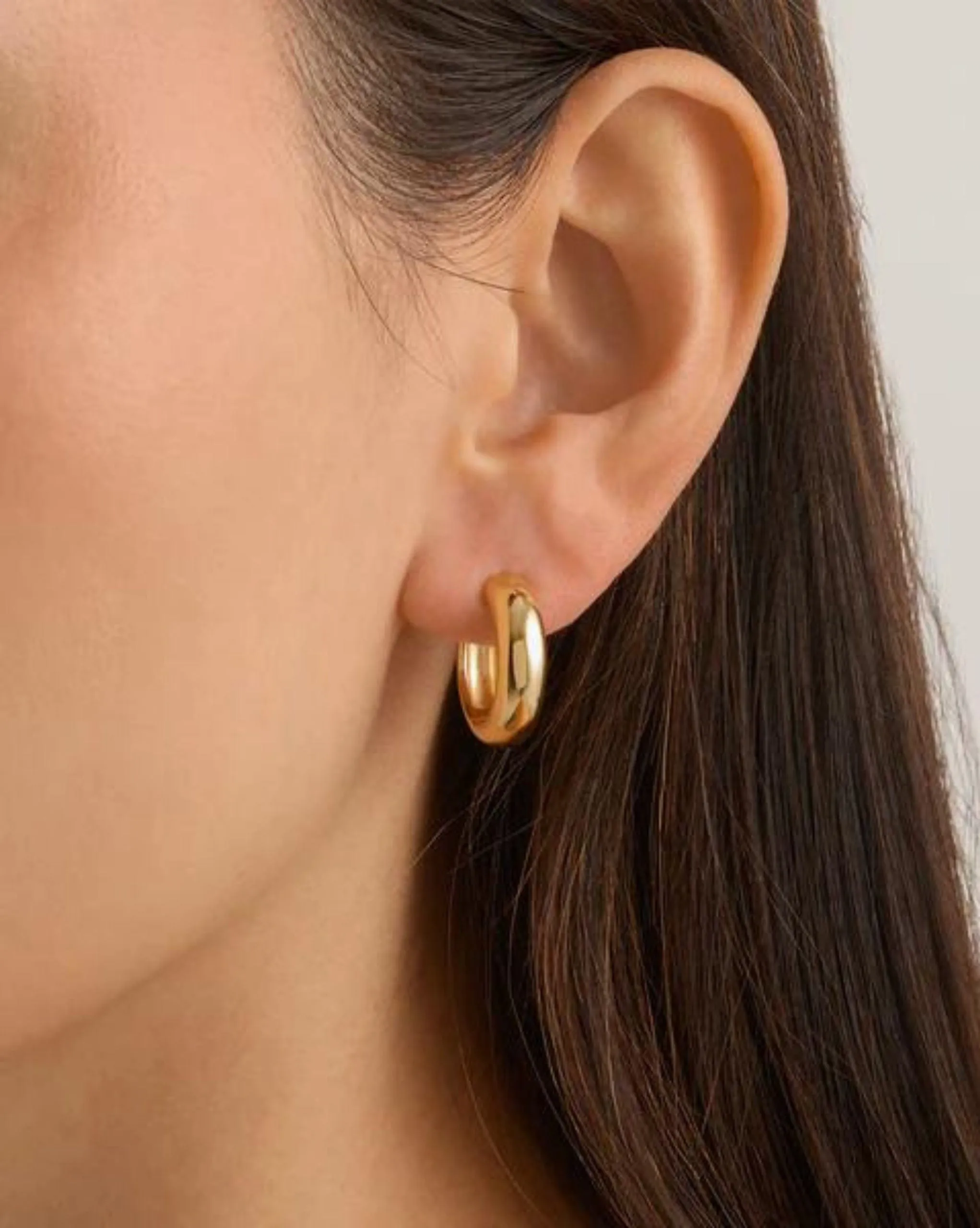 18k Gold Vermeil Bold Small Hoops