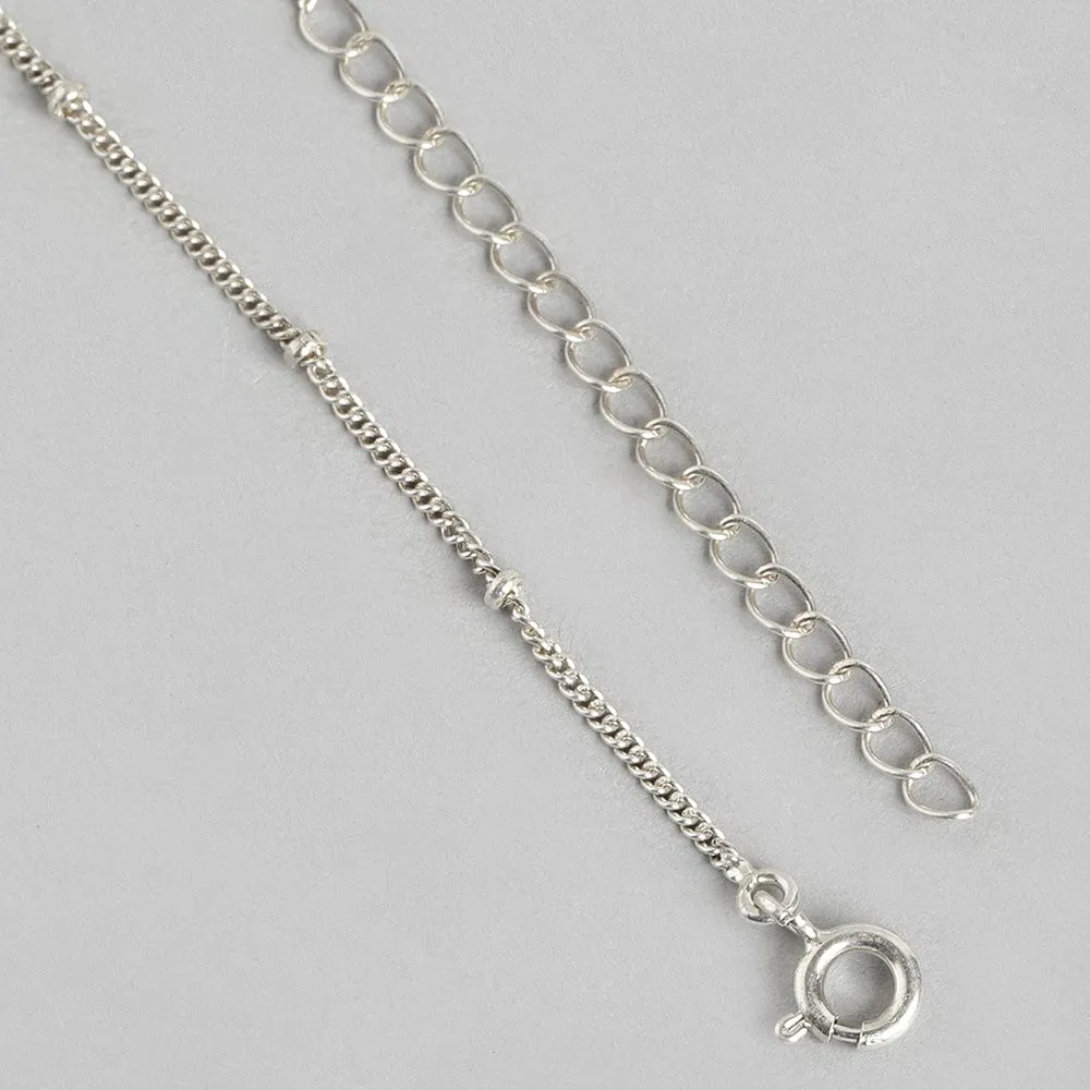 92.5 Silver White Kundan Chakra Necklace