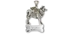 Alaskan Malamute Angel Pendant Jewelry Sterling Silver Handmade Dog Pendant MAL2-ANP Alaskan Malamute Angel Pendant Jewelry Sterling Silver Handmade Dog Pendant MAL2-ANP