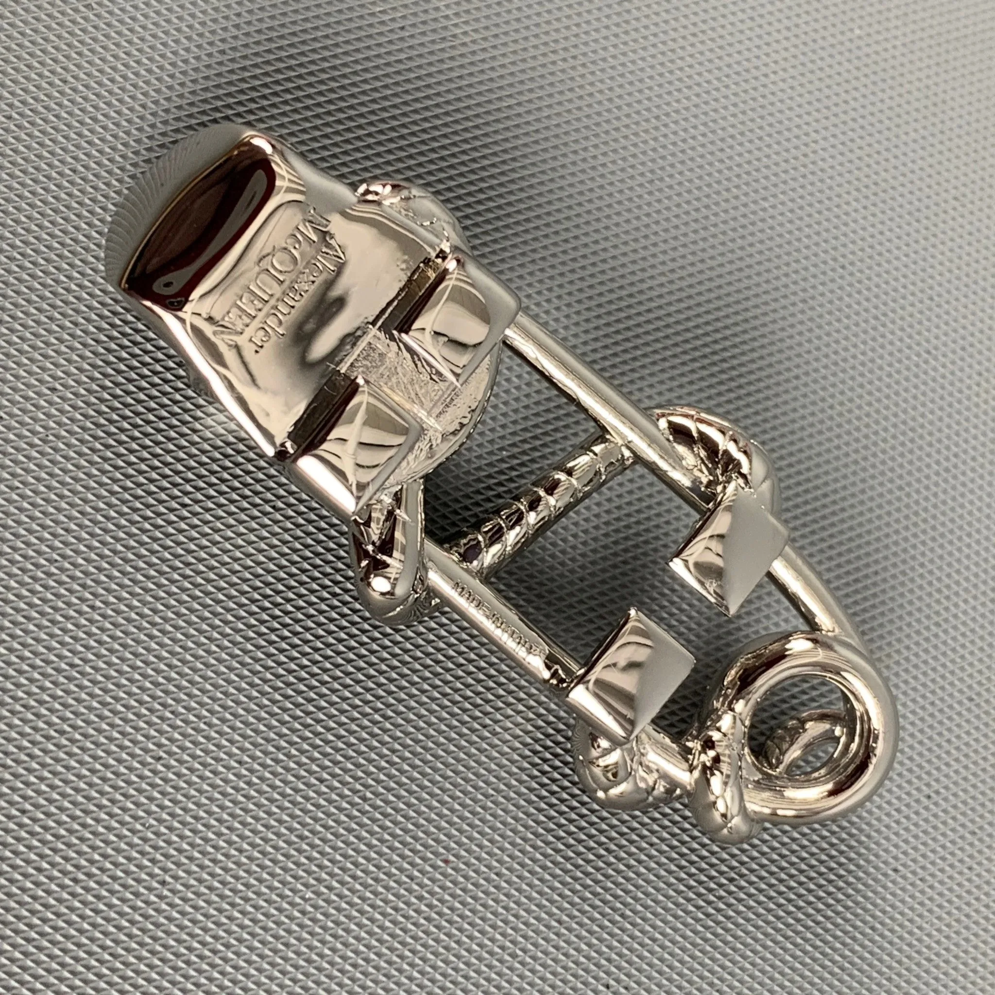 ALEXANDER MCQUEEN Silver Skull Snake Sneaker Charm