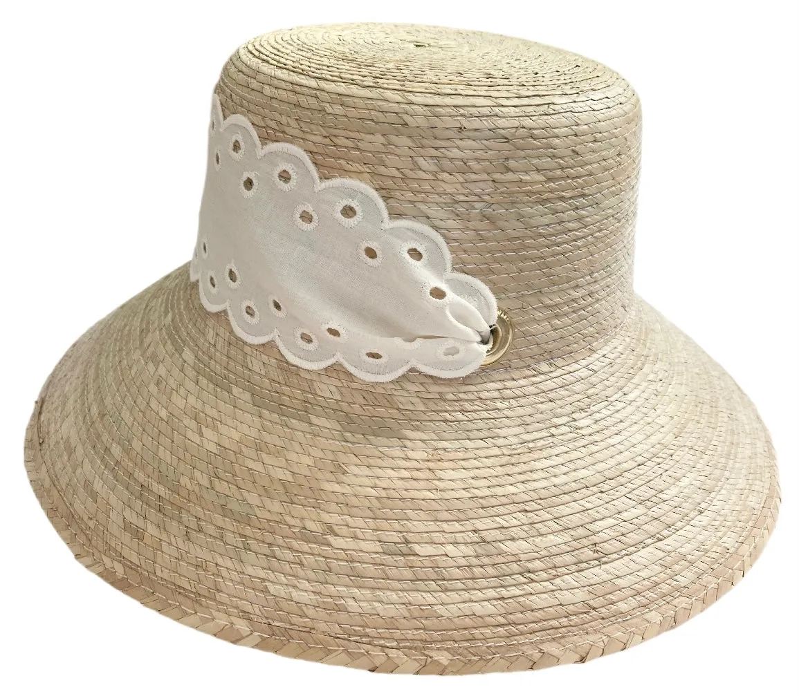 Antique Eyelet Scallop Ribbon - Wide & Short