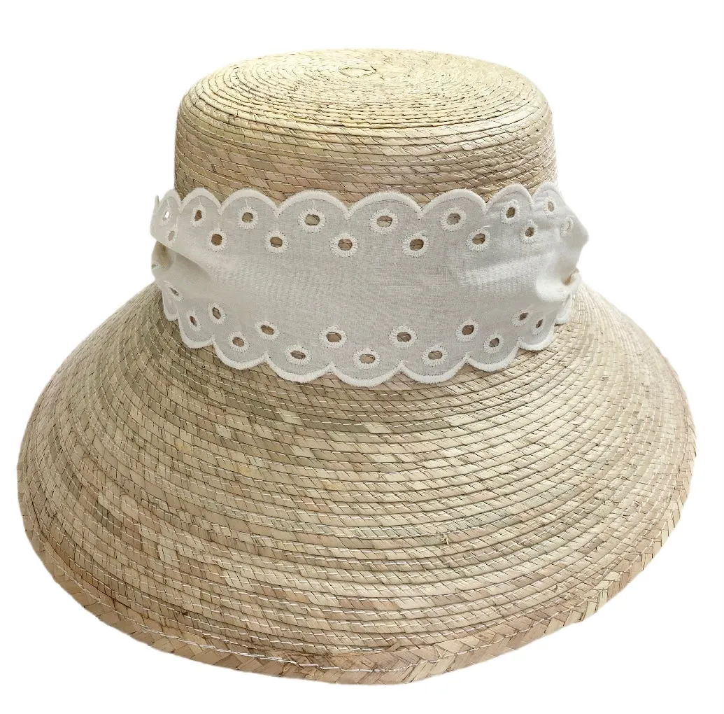 Antique Eyelet Scallop Ribbon - Wide & Short