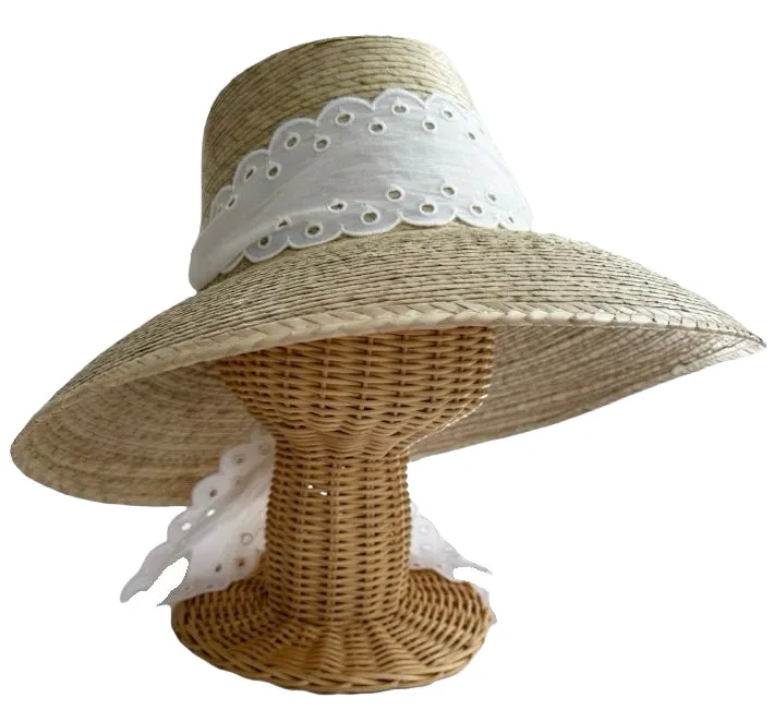 Antique Eyelet Scallop Ribbon - Wide & Short