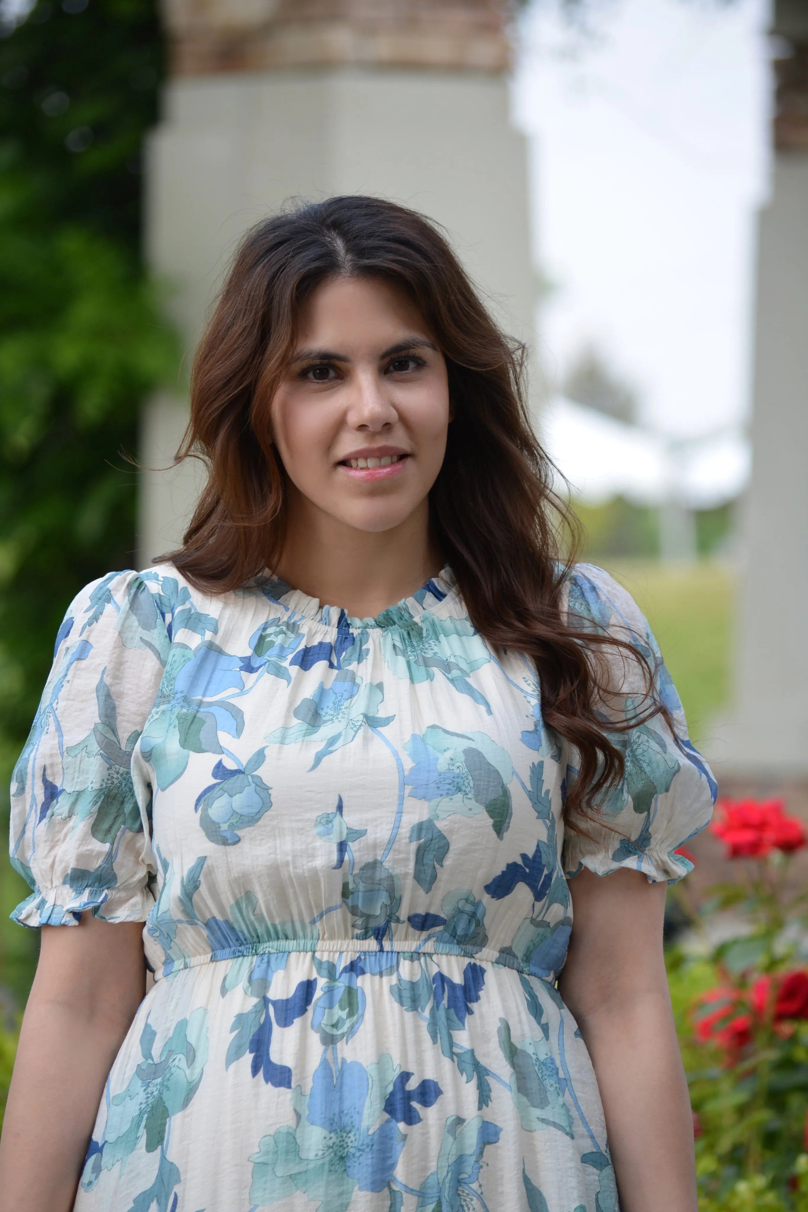 Ariel Blue Floral Dress