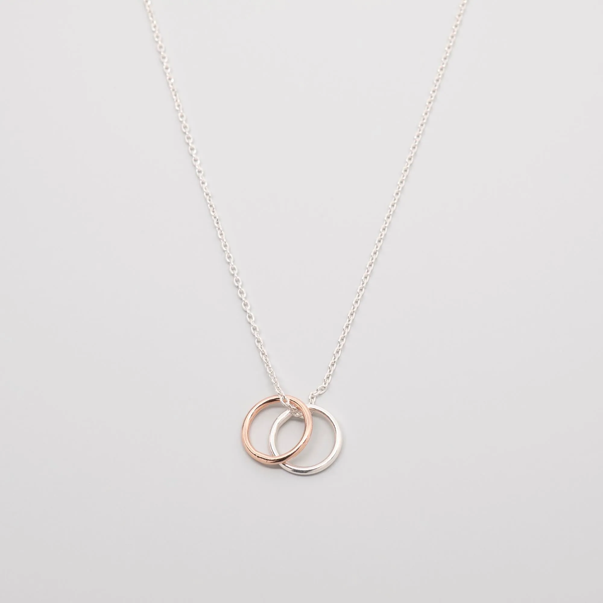 Bicolor Circle Necklace