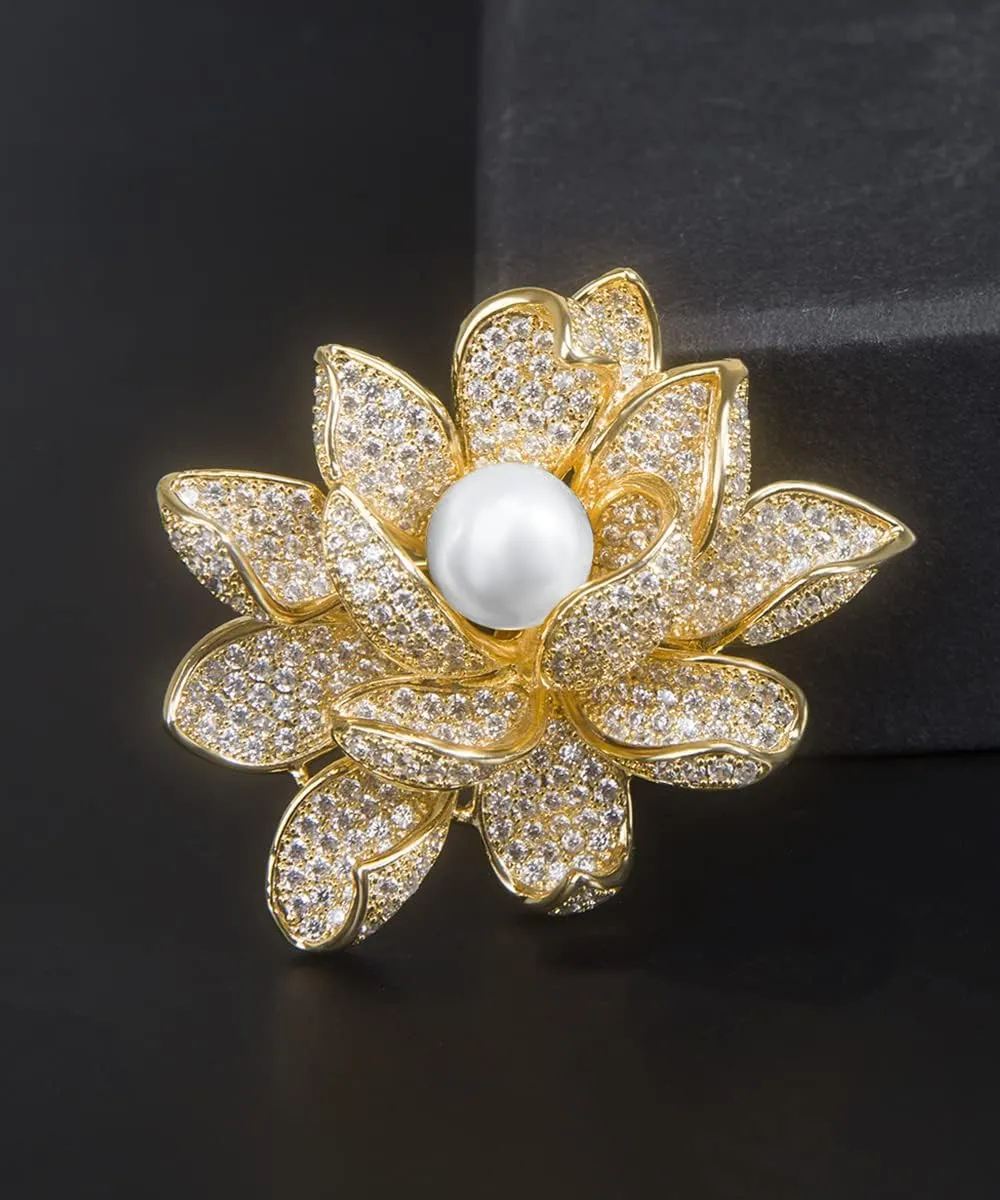 Brooches for Women, Cubic Zirconias Broach Pin Fashion Jewelry Gift Brooch Pins for Wedding Party Birthday Banquet