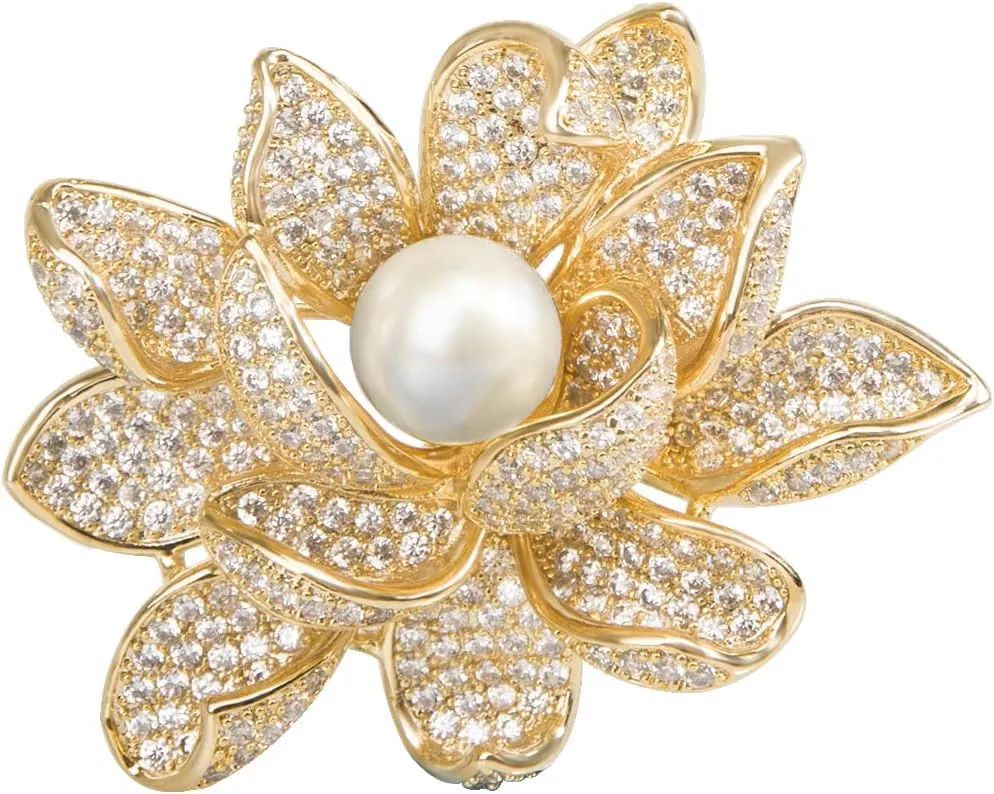 Brooches for Women, Cubic Zirconias Broach Pin Fashion Jewelry Gift Brooch Pins for Wedding Party Birthday Banquet