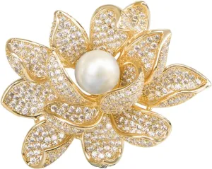 Brooches for Women, Cubic Zirconias Broach Pin Fashion Jewelry Gift Brooch Pins for Wedding Party Birthday Banquet