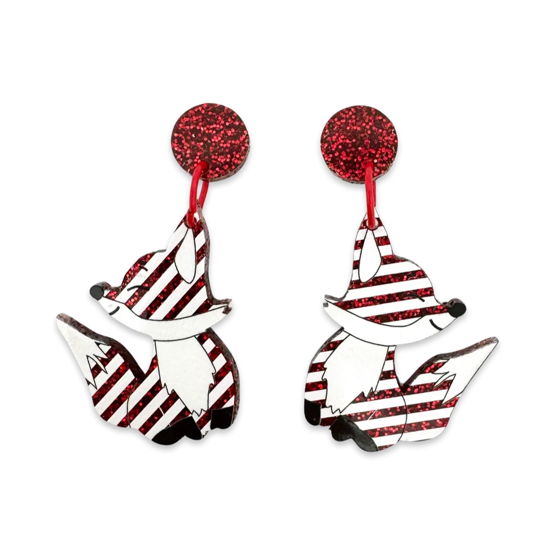 Candy 🦊 fox - earrings - Set of 2