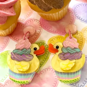 Cupcake 🧁 Ducky - earrings - Set of 2