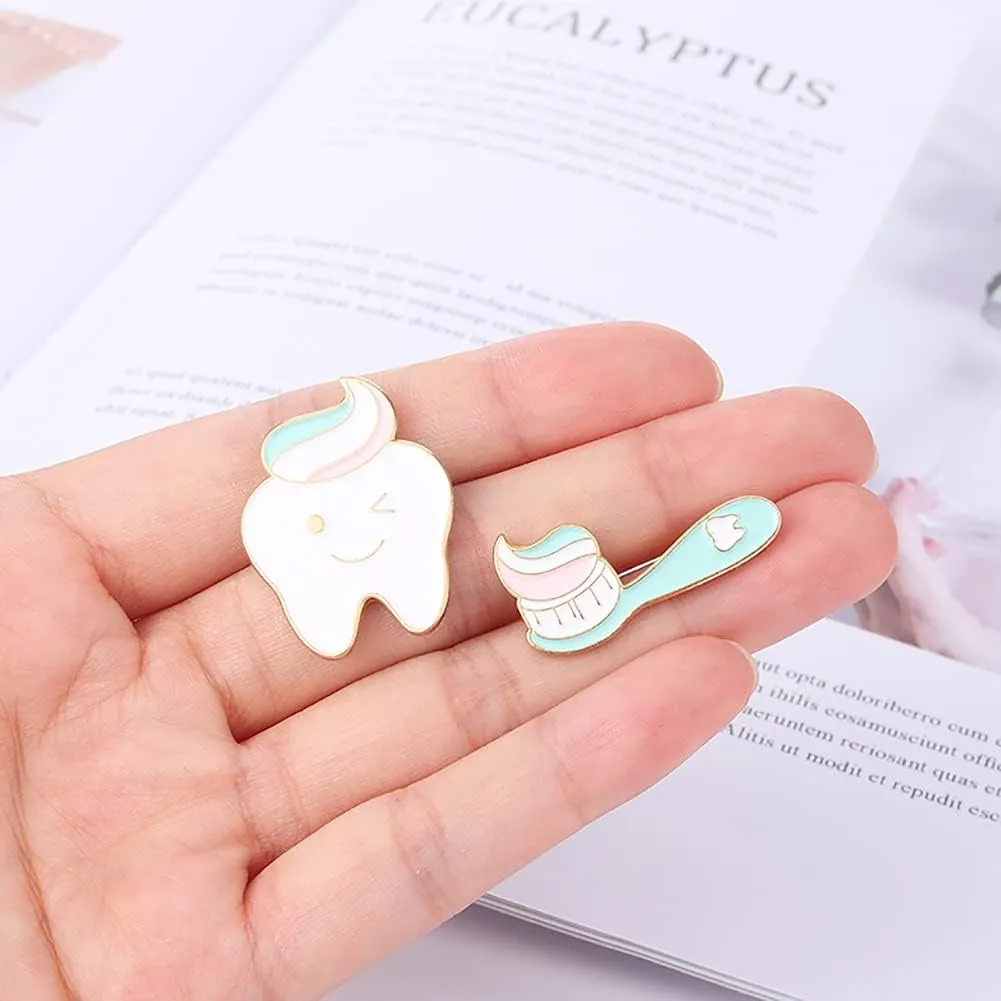 Cute Pins Pin Girls' Brooches Women's Brooches & Pins Medical Jewelry Enamel Brooch Set Nurse Doctor Graduation Medical Student for Woman Chemistry Brooch