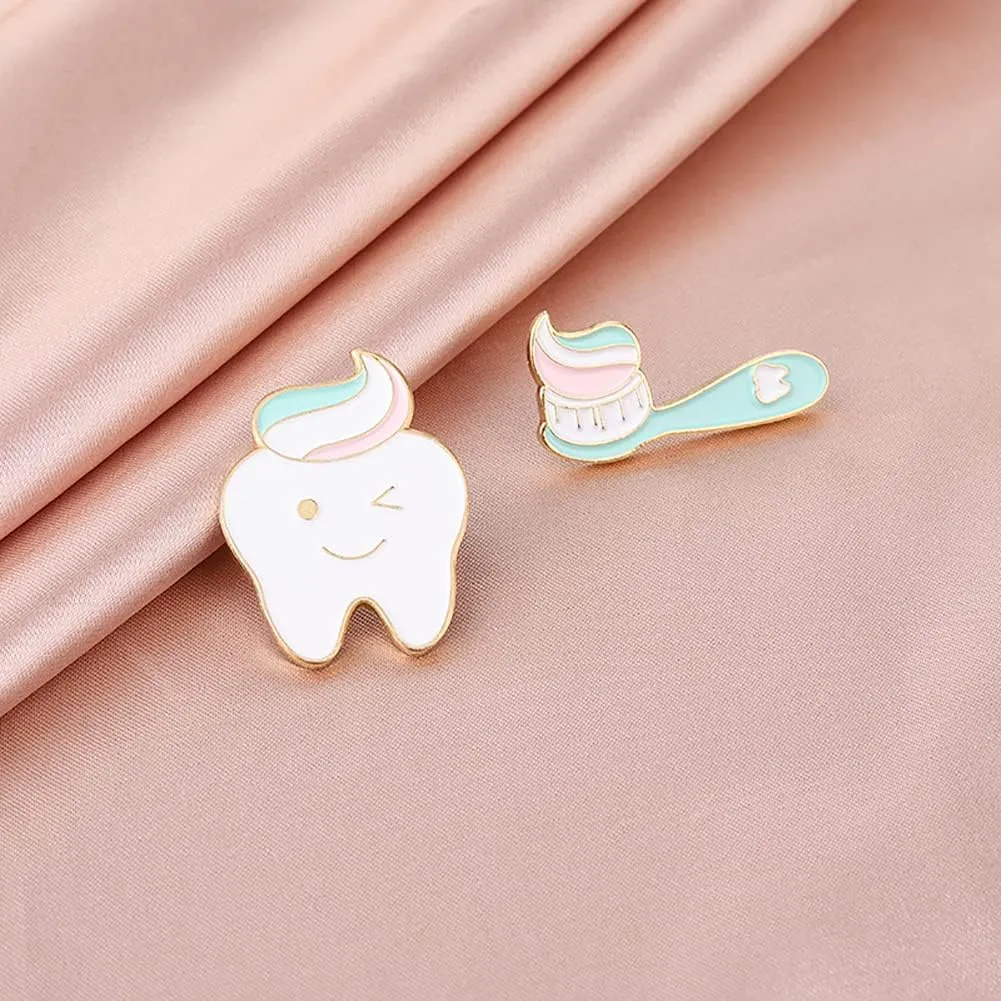 Cute Pins Pin Girls' Brooches Women's Brooches & Pins Medical Jewelry Enamel Brooch Set Nurse Doctor Graduation Medical Student for Woman Chemistry Brooch