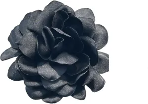 Dainty Satin Fabric Rose Flower Extra Large Big Brooches Lapel Pins Delicate Elegant Handmade Big Fabric Rose Flower Brooches Pin Classic for Wedding Party Dance Brooch Dress Suit Ceremony Clothes Accessories