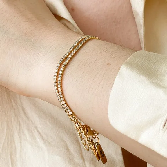 Diana Tennis Bracelet Gold