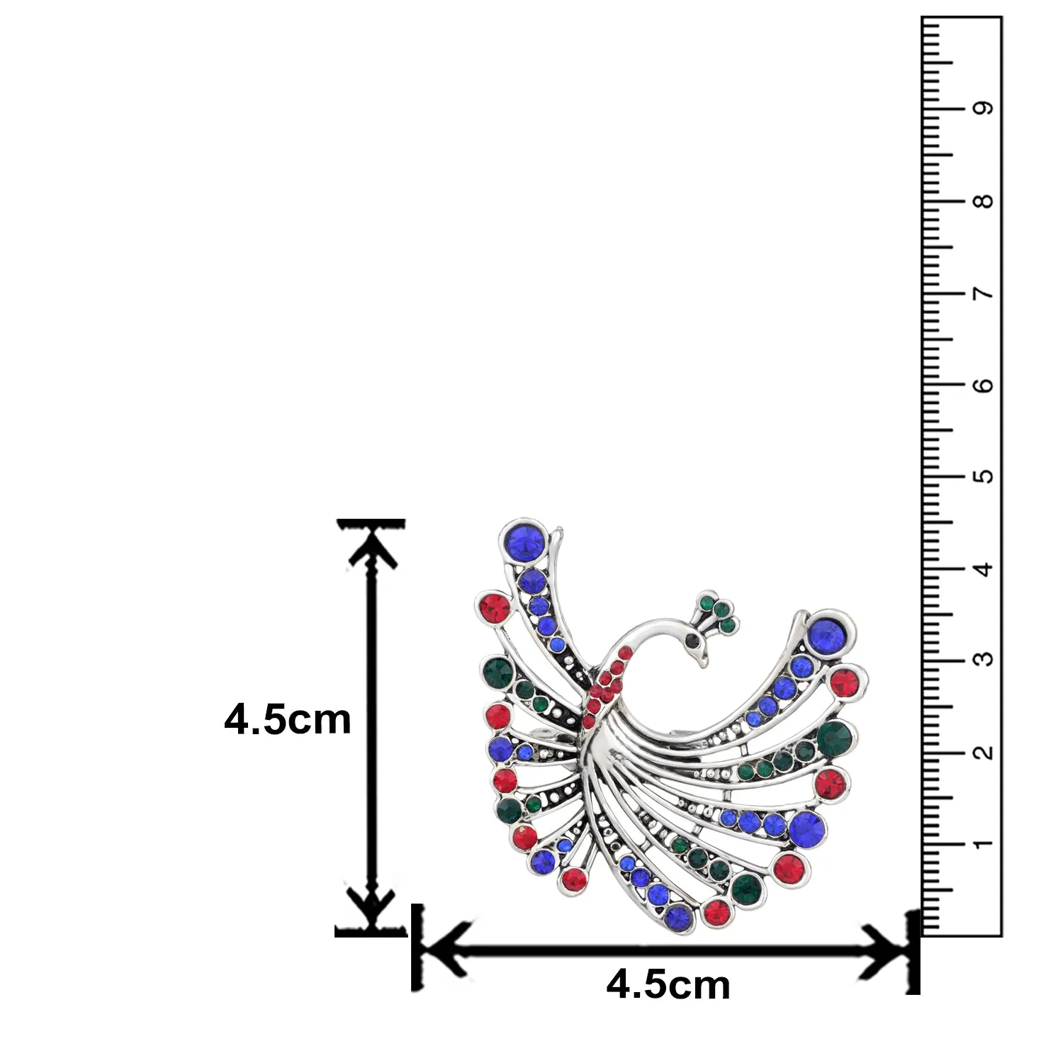 Flying Peacock Shape Brooch