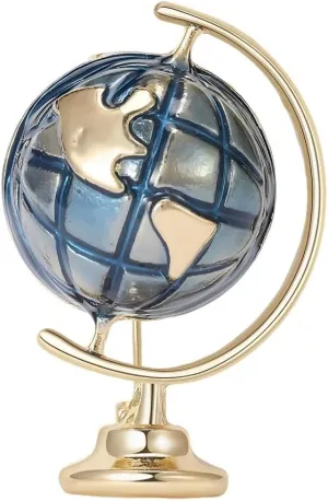 Globe Brooch Pins for Women, Earth Planet Brooch Pin, Cute Earth Brooch Lapel Pin, Bohemian Globe Planet Brooches Pins for Women Hat Bag Suit Dress Accessories Jewelry