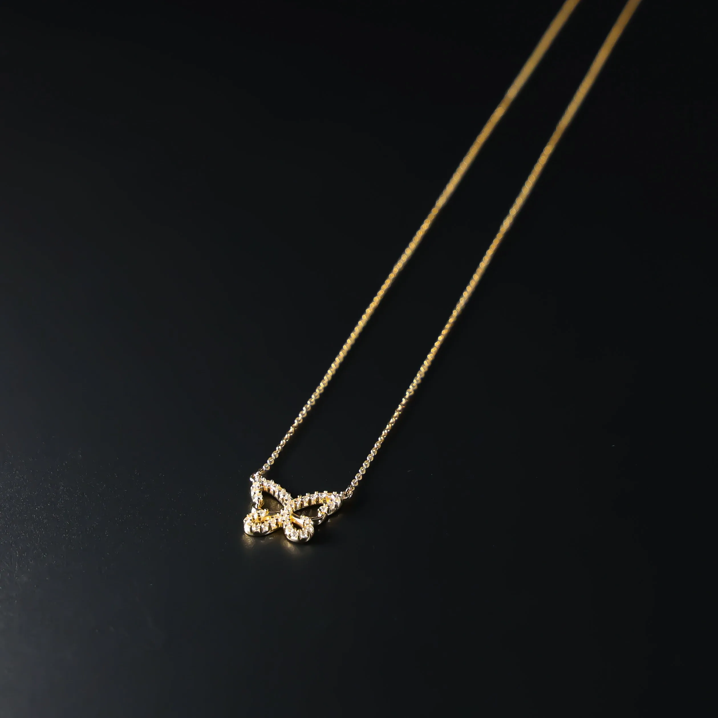 Gold Butterfly Charm Necklace Model-NK0106