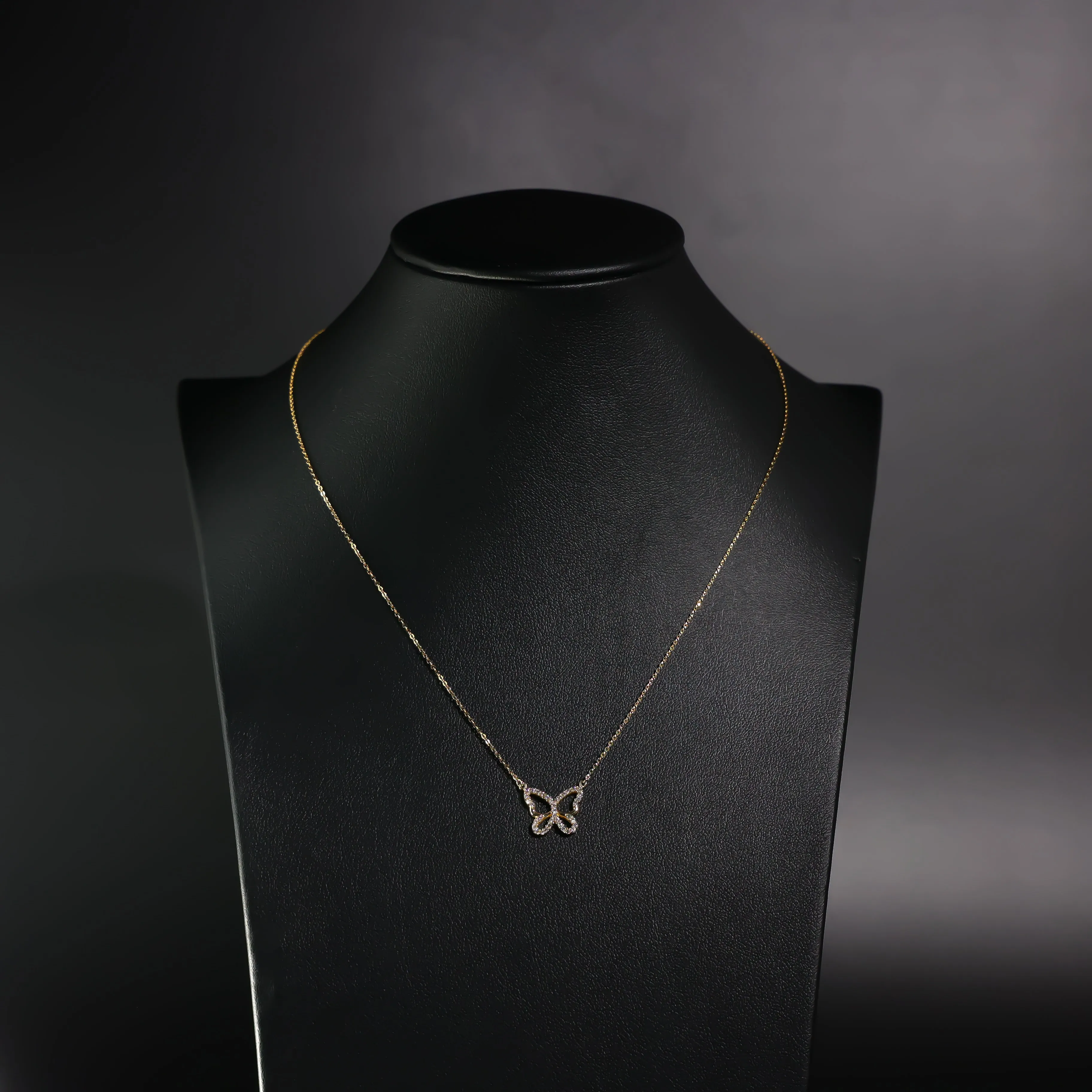 Gold Butterfly Charm Necklace Model-NK0106