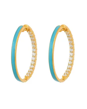 Hermia Hoops - Island Turquoise