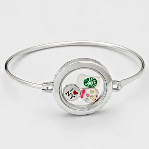 iLLASPARKZ "I Love NY" Charm Bangle Bracelet