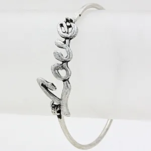 iLLASPARKZ "Love" Vintage Metal Bangle Bracelet