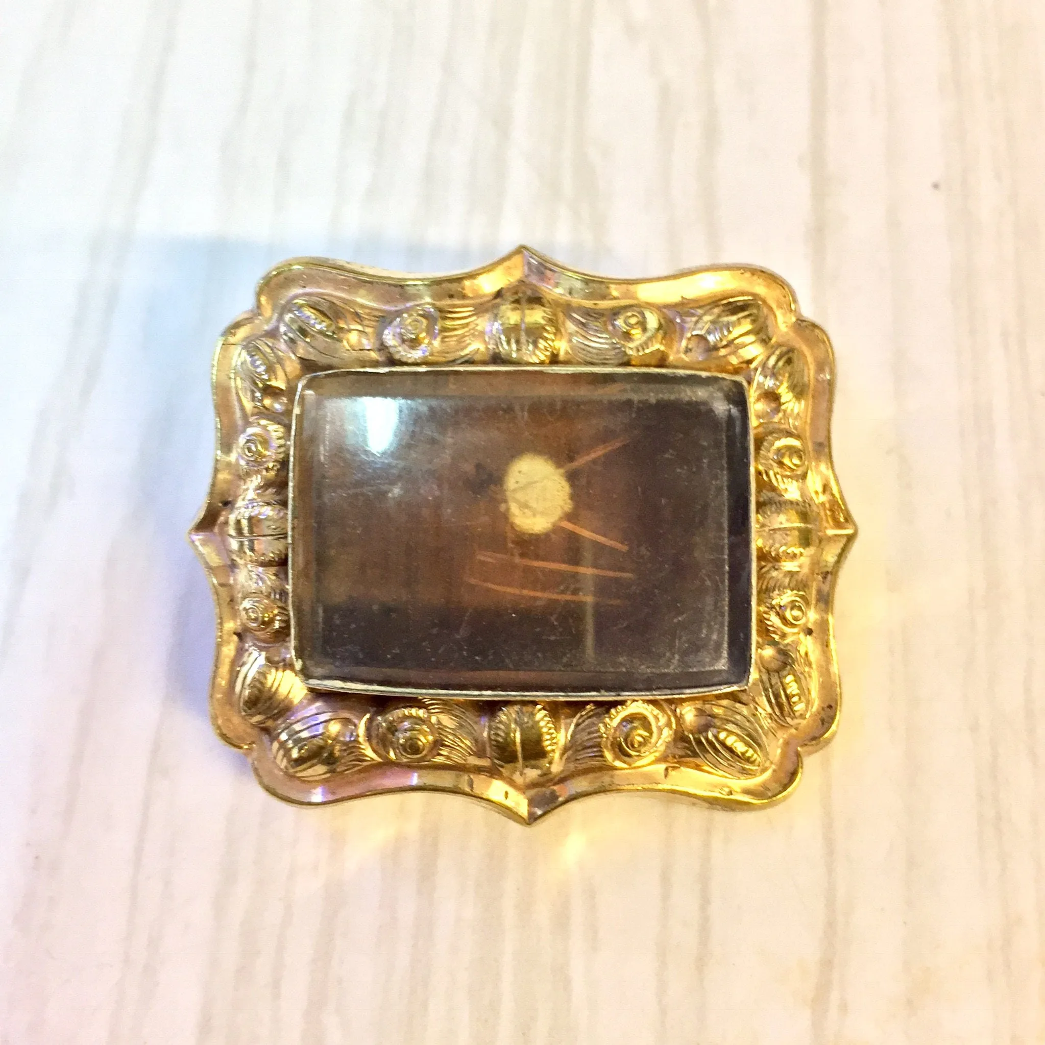 Lot of Four Antique Gold Filled Victorian Brooches | Victorian | Lot of Pins | Locket Pins | Vintage Pin Lot | Monogrammed Pins | Craft Idea