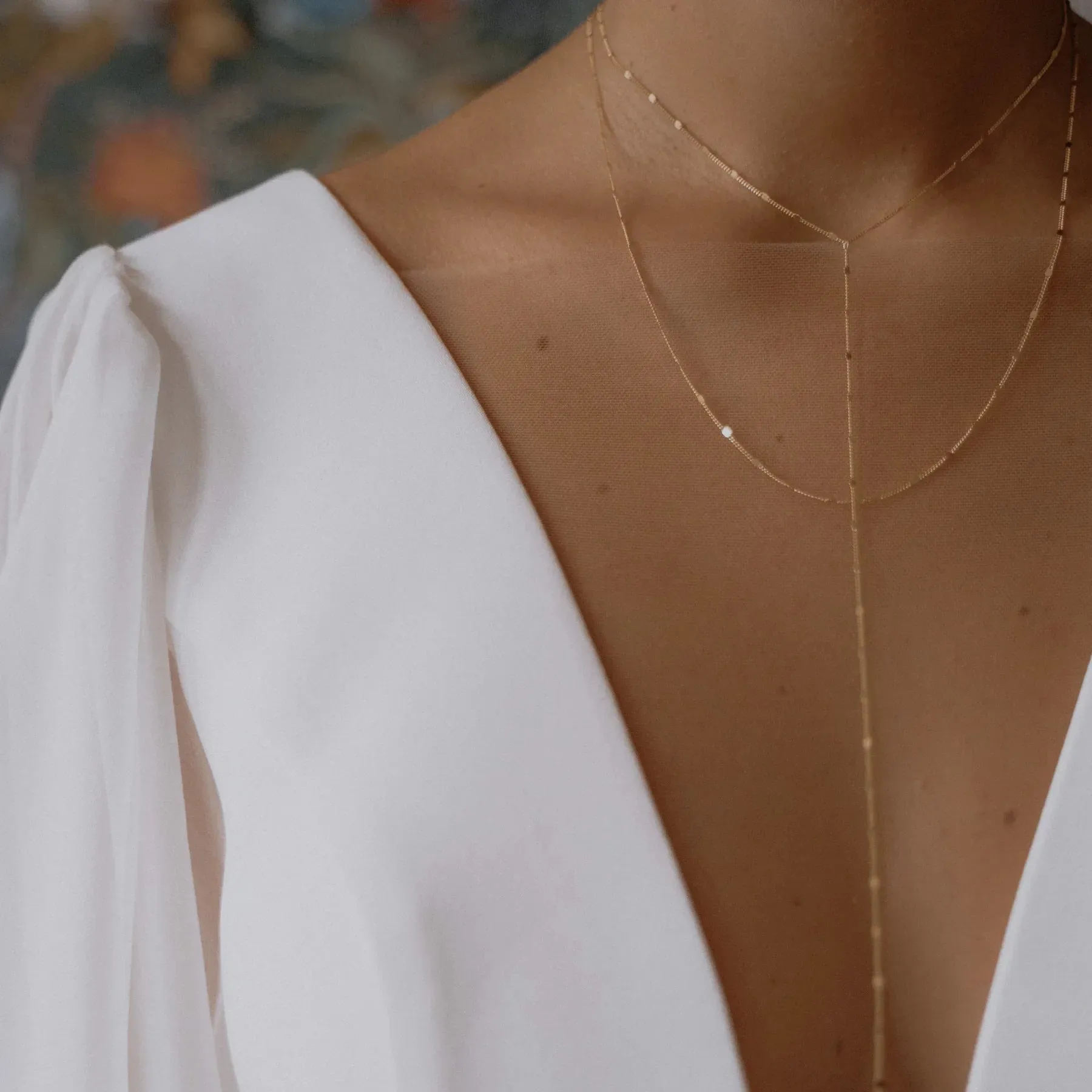 Love Local Ava Y Drop Double Layer Necklace