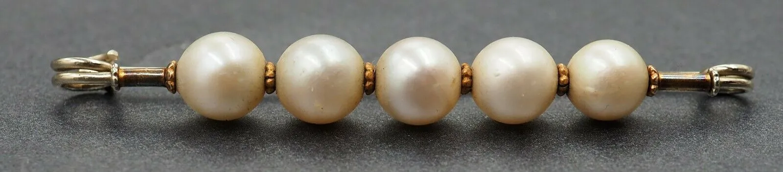 Pearl 9ct White & Yellow Gold Brooch