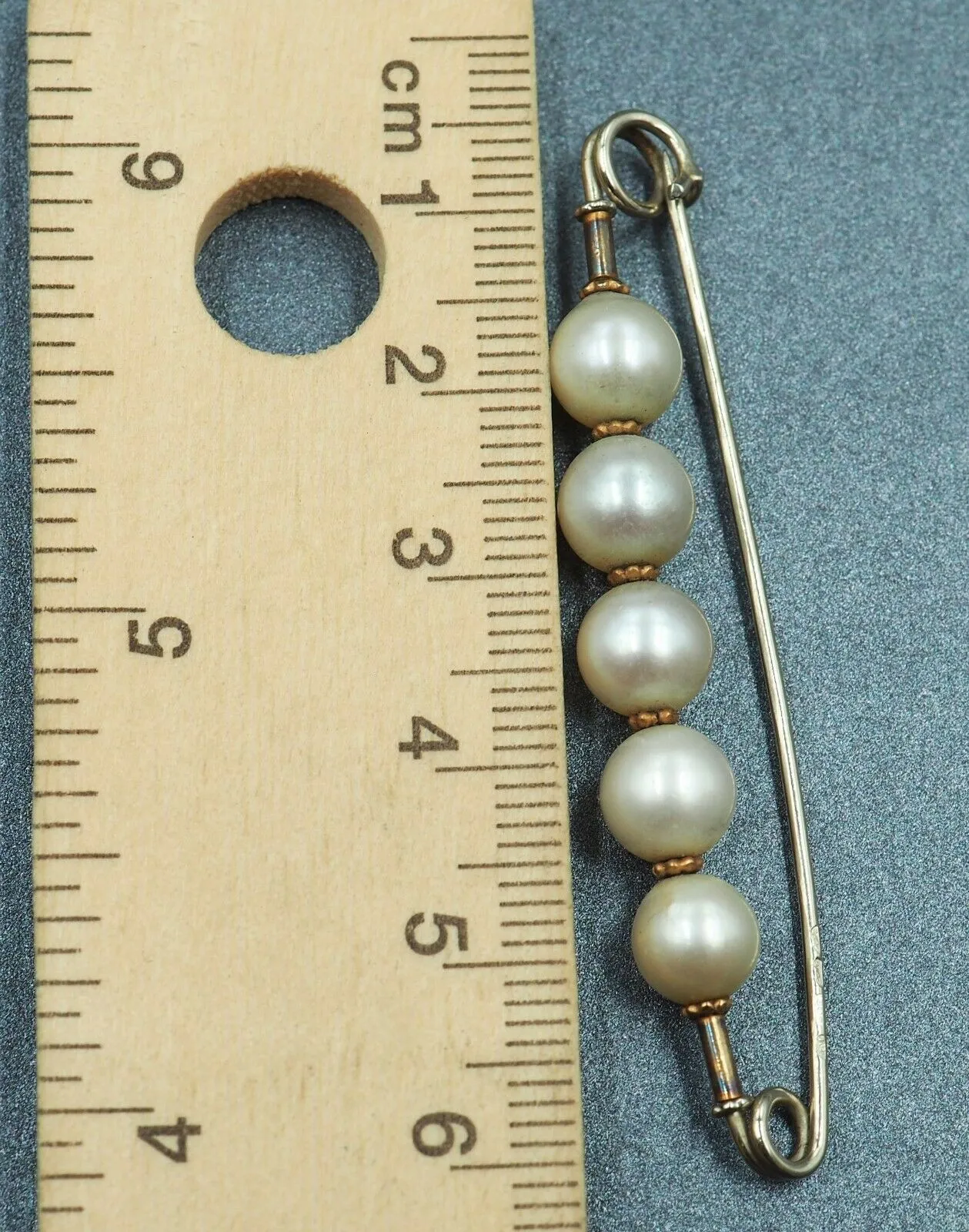 Pearl 9ct White & Yellow Gold Brooch