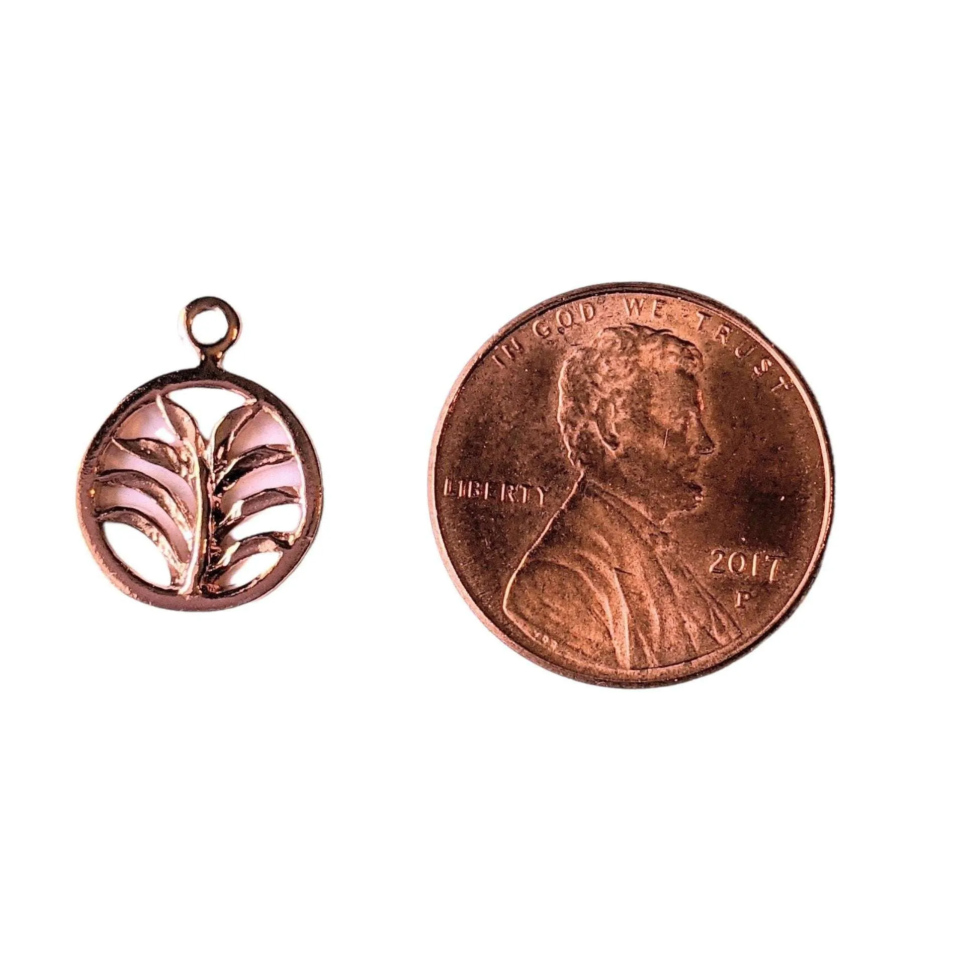 Rose Gold Plant Charm