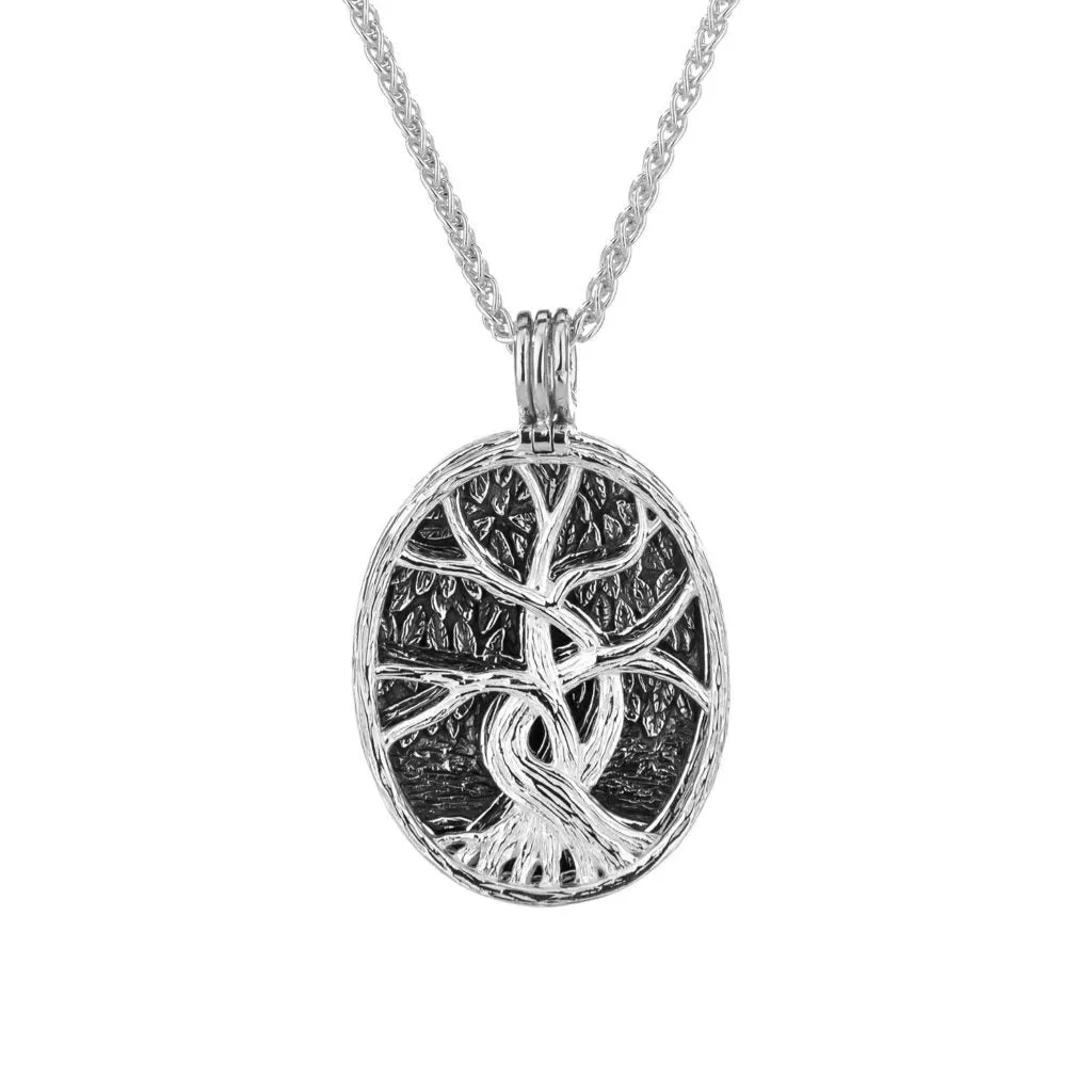 Silver with 22k Gold Gilding Tree of Life 4-Way Pendant