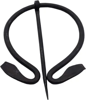 Viking Traders Hand-Forged Snake pennanular Design brooch medieval celtic unisex cloak clasp for shawl