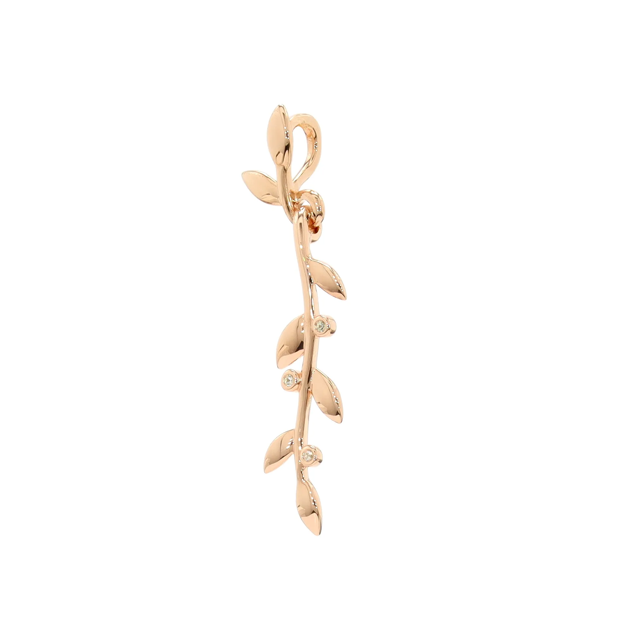 White Sapphire Vine Pendant